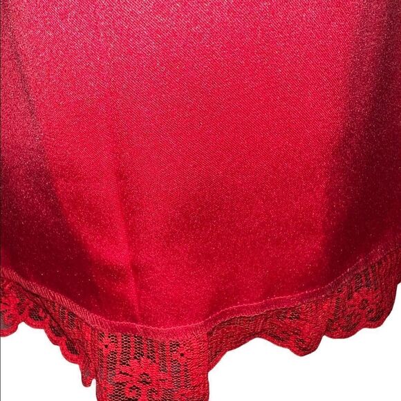 Coldwater Creek red cap sleeve evening, cocktail dress w/rhinestone accents p 16 - Picture 6 of 10